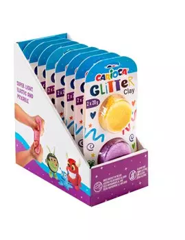 Pasta Model Light Carioca - 20 g - 52016 (Assortiti Glitter Conf. 16)