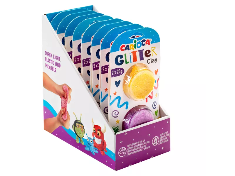 Pasta Model Light Carioca - 20 g - 52016 (Assortiti Glitter Conf. 16)