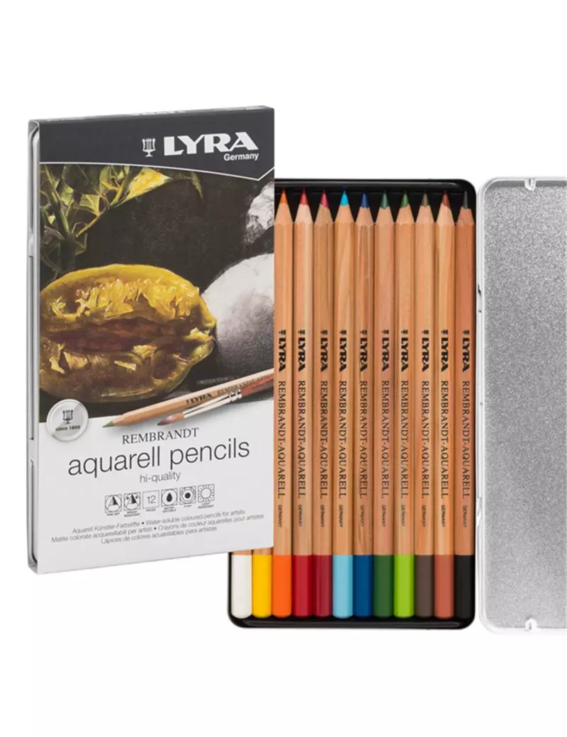 Matite Colorate Rembrandt Aquarell Lyra Fila - 3,7 mm - L2011120 (Assortiti Conf. 12) Matite Colorate Rembrandt Aquarell Lyra Fila - 3,7 mm - L2011120 (Assortiti Conf. 12)