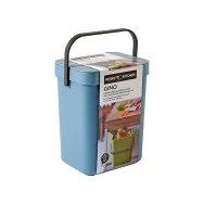 Pattumiera per Rifiuti Organici Gino Perfetto - 21x14,5x24,5 cm - 5 Litri - 29101 (Azzurro)