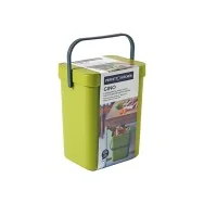 Pattumiera per Rifiuti Organici Gino Perfetto - 21x14,5x24,5 cm - 5 Litri - 29100 (Verde)