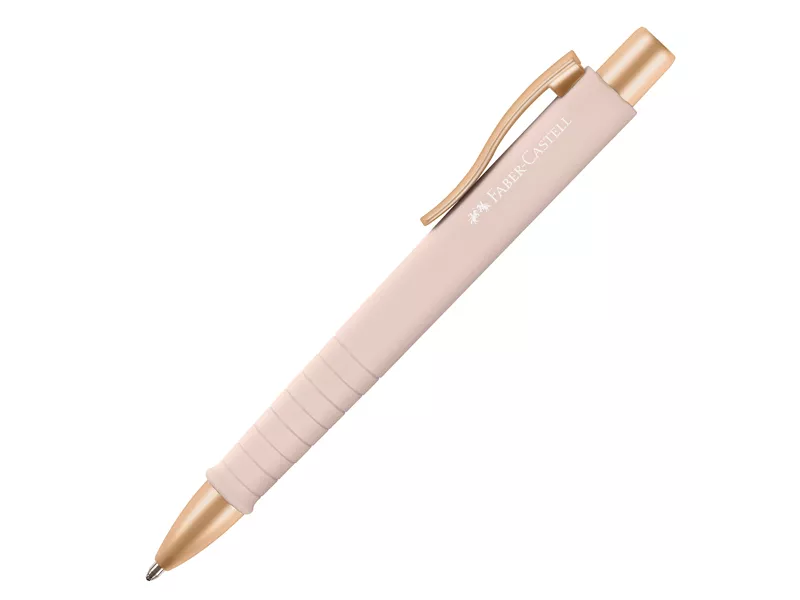 Penna a Sfera a Scatto Poly Ball Faber Castell - 0,7 mm - 241187 (Pale Rose)