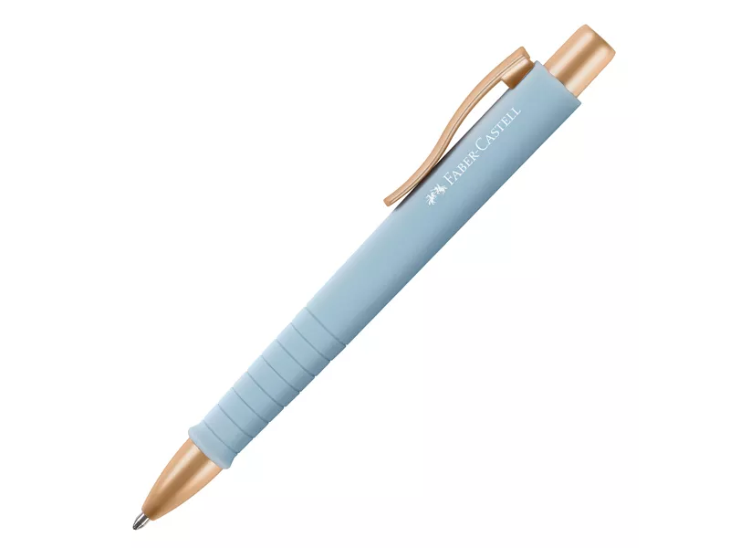 Penna a Sfera a Scatto Poly Ball Faber Castell - 0,7 mm - 241186 (Sky Blue)