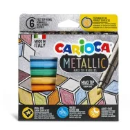 Pennarelli Metallic Maxi Carioca - 6 mm - 43161 (Assortiti Conf. 6)