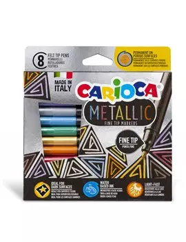 Pennarelli Metallic Fine Carioca - 43162 (Assortiti Conf. 8)