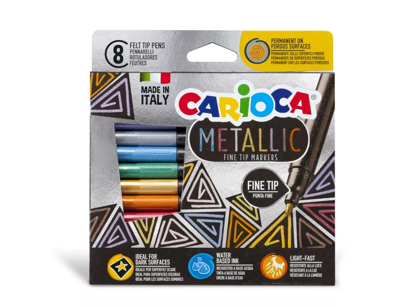 Pennarelli Metallic Fine Carioca - 43162 (Assortiti Conf. 8)