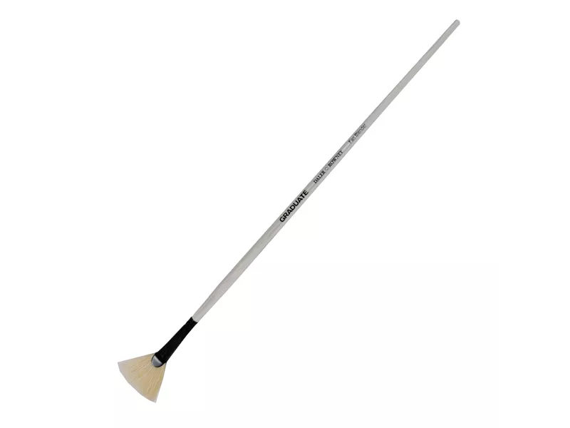 Pennello Sintetico Graduate Daler-Rowney - Punta Ventaglio - n. 4 - Manico Corto - D212147004 (Conf. 3)