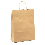 Shopper in Carta Biokraft Mainetti Bags - 32x20x33 cm - 072994 (Avana Conf. 25)
