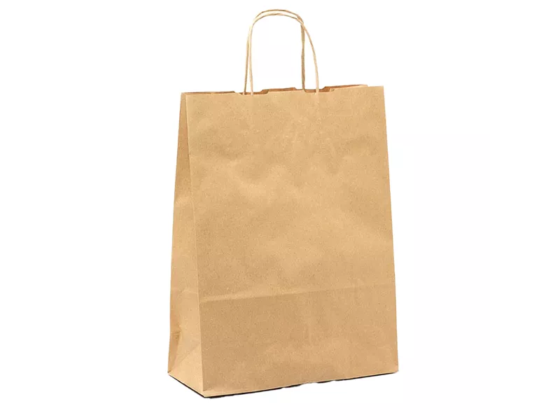 Shopper in Carta Biokraft Mainetti Bags - 45x15x50 cm - 067099 (Avana Conf. 25)