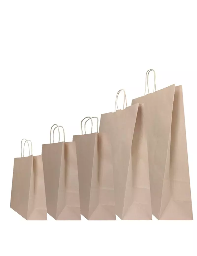 Shopper in Carta Biokraft Mainetti Bags - 45x15x50 cm - 074394 (Sabbia Conf. 25) Shopper in Carta Biokraft Mainetti Bags - 45x15x50 cm - 074394 (Sabbia Conf. 25)