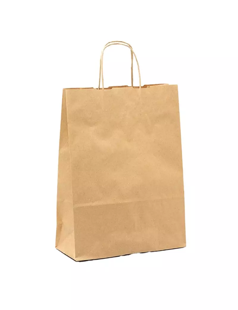 Shopper in Carta Biokraft Mainetti Bags - 54x14x45 cm - 067105 (Avana Conf. 25) Shopper in Carta Biokraft Mainetti Bags - 54x14x45 cm - 067105 (Avana Conf. 25)