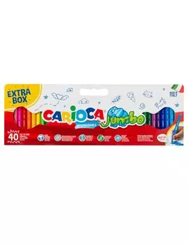 Pennarelli Jumbo Carioca - Punta Maxi - 41258 (Assortiti Conf. 40)