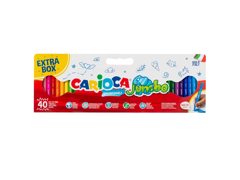 Pennarelli Jumbo Carioca - Punta Maxi - 41258 (Assortiti Conf. 40)