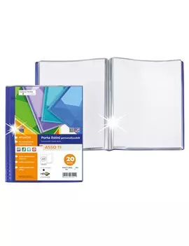 Portalistino Asso TI Sei Rota - 15x21 cm - 20 Buste - 57262007 (Blu)