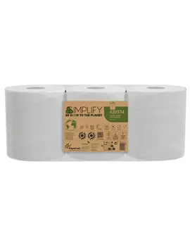 Asciugamani in Rotolo Centrefeed Simplify Papernet - 2 Veli - 450 Strappi - 420374 (Conf. 3)