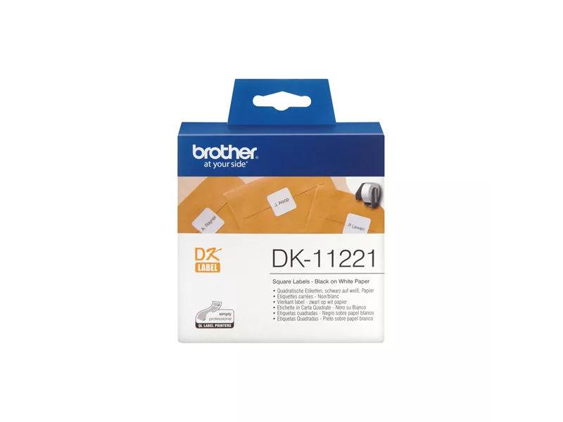 Etichette Originali Brother DK-11221 - 23x23 mm (Conf. 1000) Etichette Originali Brother DK-11221 - 23x23 mm (Conf. 1000)