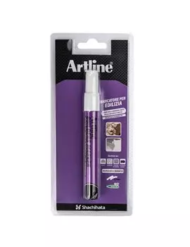 Marcatore Permanente Builders Artline - Punta Tonda - 2,3 mm - A 84013268 (Bianco)