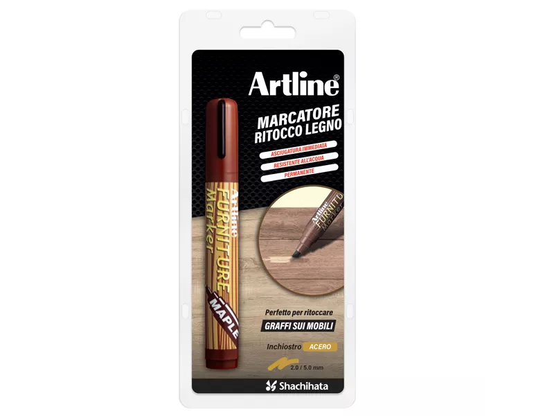 Marcatore Permanente Furniture Artline - Punta Scalpello - 2-5 mm - 95A/BL (Acero)