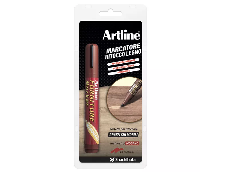 Marcatore Permanente Furniture Artline - Punta Scalpello - 2-5 mm - 95M/BL (Mogano)