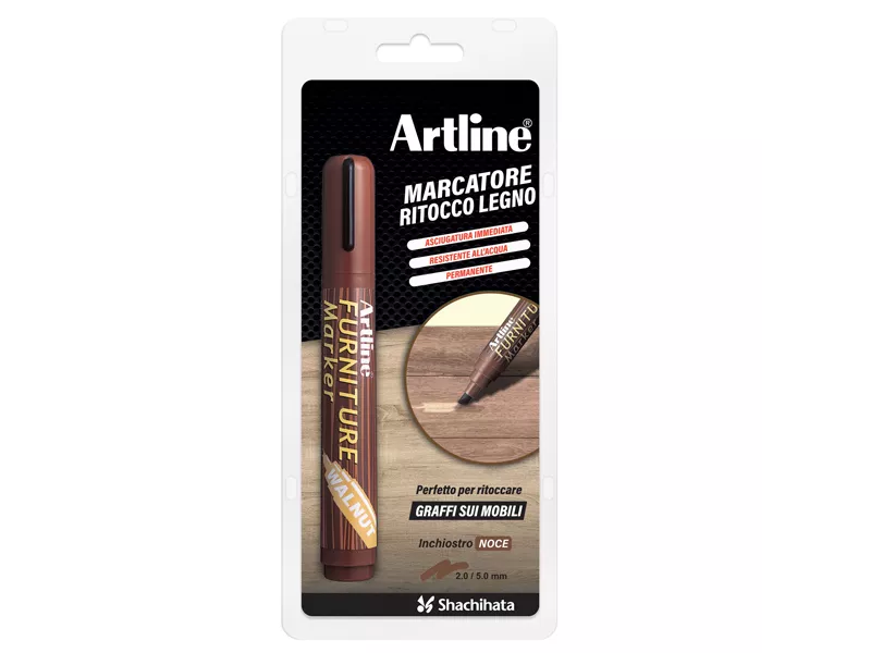 Marcatore Permanente Furniture Artline - Punta Scalpello - 2-5 mm - 95N/BL (Noce)