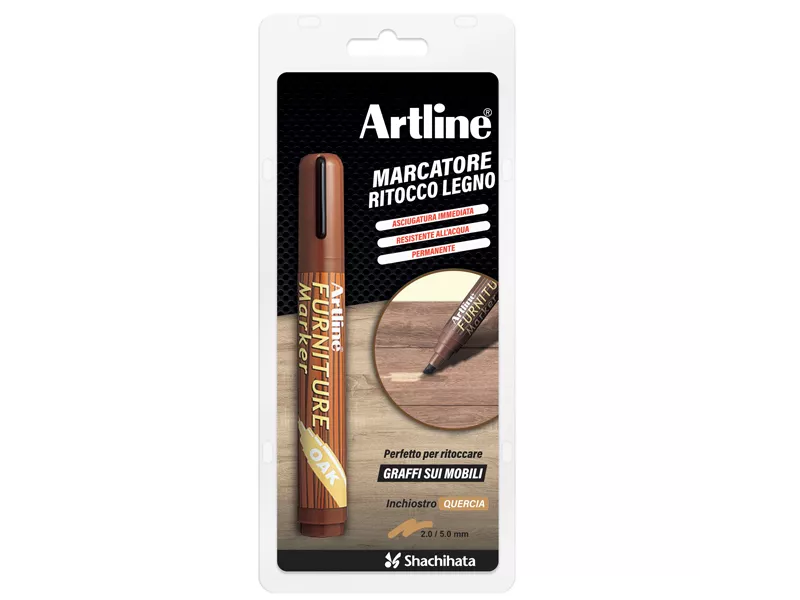 Marcatore Permanente Furniture Artline - Punta Scalpello - 2-5 mm - 95Q/BL (Quercia)