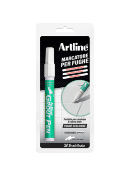 Marcatore Permanente Grout Pen Artline - Punta Scalpello - 2-4 mm - A 419 (Bianco)