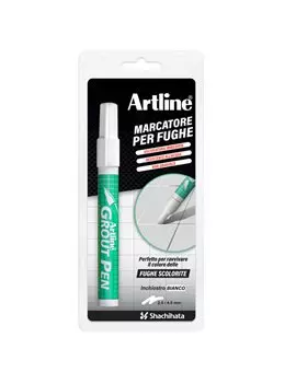 Marcatore Permanente Grout Pen Artline - Punta Scalpello - 2-4 mm - A 419 (Bianco)
