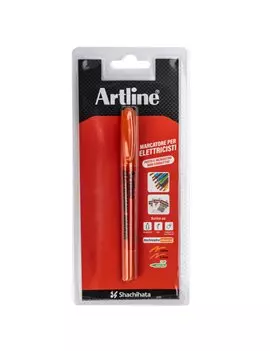 Marcatore Permanente Electricians Artline - Doppia Punta - 0,4-1 mm - A 84013329 (Arancione)