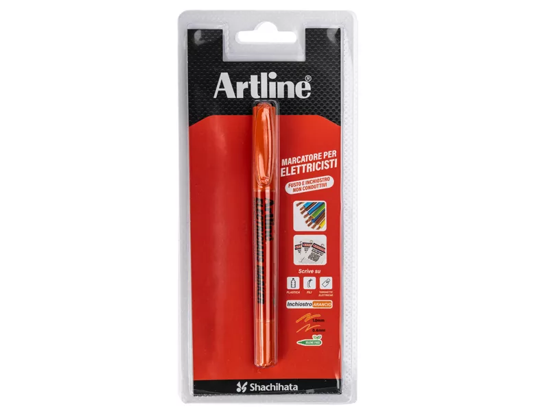 Marcatore Permanente Electricians Artline - Doppia Punta - 0,4-1 mm - A 84013329 (Arancione) Marcatore Permanente Electricians Artline - Doppia Punta - 0,4-1 mm - A 84013329 (Arancione)