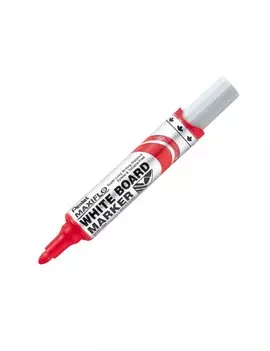 Marcatore per Lavagne Maxiflo Pentel - Punta Tonda - 6 mm - MWL5M-B (Rosso Conf. 12)