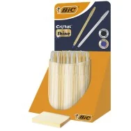 Penna a Sfera a Scatto Cristal Shine Bic - 1 mm - 9213381 (Oro e Argento Conf. 40)