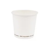 Bicchiere in Carta SignorBio - 75 ml - PGC006BIO50C (Bianco Conf. 50)