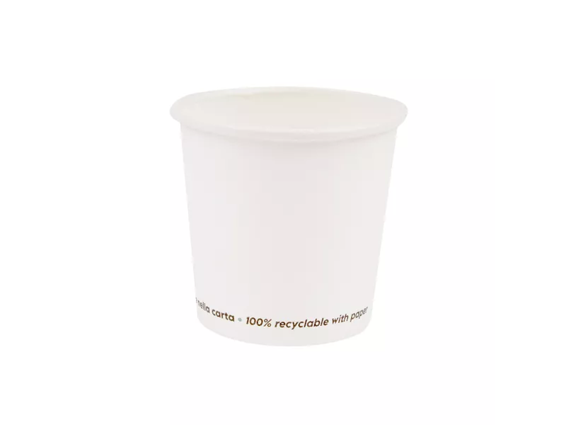 Bicchiere in Carta SignorBio - 75 ml - PGC006BIO50C (Bianco Conf. 50)