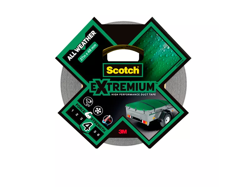 Nastro Adesivo Extra Resistente Extremium Scotch 3M - 48 mm x 27,4 m - 7100205698 (Nero)