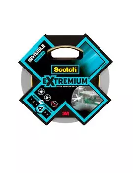 Nastro Adesivo Extra Resistente Extremium Invisible Scotch 3M - 48 mm x 20 m - 7100205700 (Trasparente)