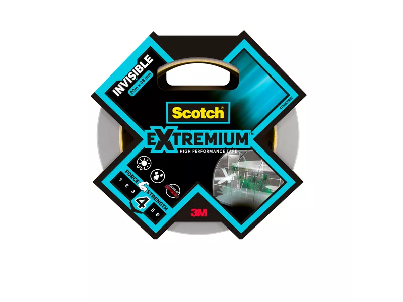 Nastro Adesivo Extra Resistente Extremium Invisible Scotch 3M - 48 mm x 20 m - 7100205700 (Trasparente)