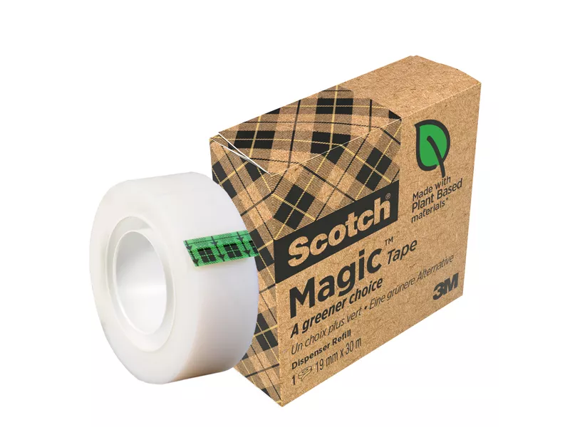 Nastro Adesivo Magic 900 Scotch 3M - 19 mm x 30 m - 7100044086 (Trasparente)