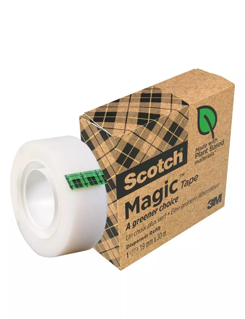Nastro Adesivo Magic 900 Scotch 3M - 19 mm x 30 m - 7100044086 (Trasparente) Nastro Adesivo Magic 900 Scotch 3M - 19 mm x 30 m - 7100044086 (Trasparente)