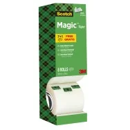 Nastro Adesivo Scotch Magic 810 3M - Acrilico - 19 mm x 33 m - 7100026960 (Trasparente Conf. 8)