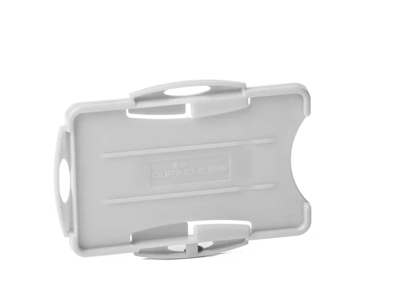 Portabadge Eco Durable - 5,4x8,7 cm - 2 Tessere - 8989-10 (Grigio Conf. 10) Portabadge Eco Durable - 5,4x8,7 cm - 2 Tessere - 8989-10 (Grigio Conf. 10)