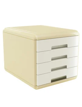 Cassettiera Vintage Milk Arda - 29,5x38,5x28,2 cm - 4 Cassetti - 18P4PMI (Avorio)