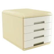 Cassettiera Vintage Milk Arda - 29,5x38,5x28,2 cm - 4 Cassetti - 18P4PMI (Avorio)