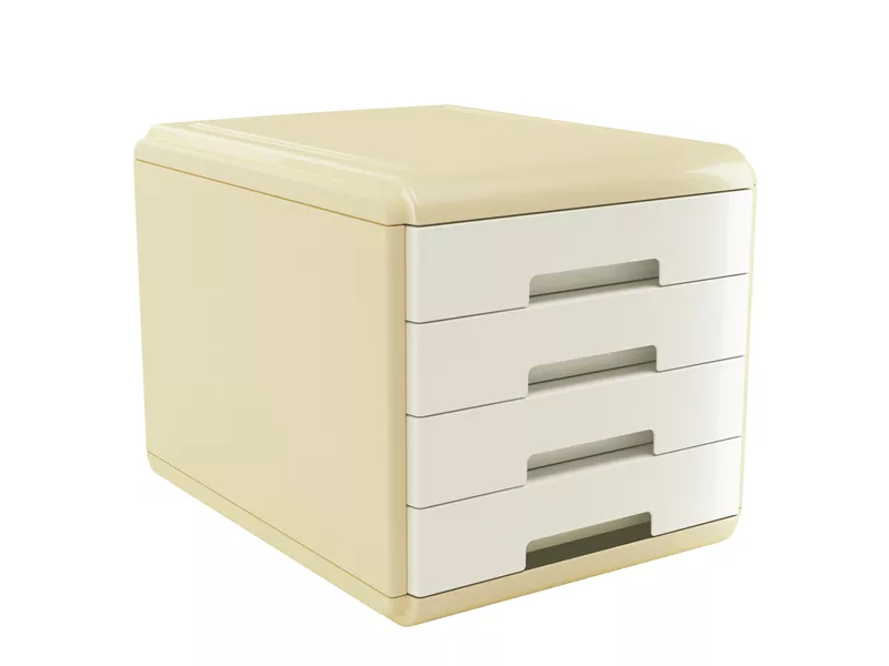 Cassettiera Vintage Milk Arda - 29,5x38,5x28,2 cm - 4 Cassetti - 18P4PMI (Avorio)