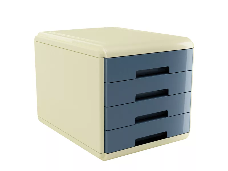 Cassettiera Vintage Sugar Arda - 29,5x38,5x28,2 cm - 4 Cassetti - 18P4PSU (Azzurro)