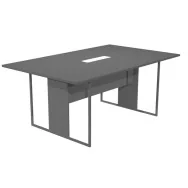 Tavolo Riunioni Essence Artexport - Gamba Antracite Opaco - 180x110x74,4 cm - 425-TOP-T-AF-EA (Antracite)