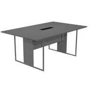 Tavolo Riunioni Essence Artexport - Gamba Antracite Opaco - 180x110x74,4 cm - 425-TOP-T-AF-FC (Antracite)