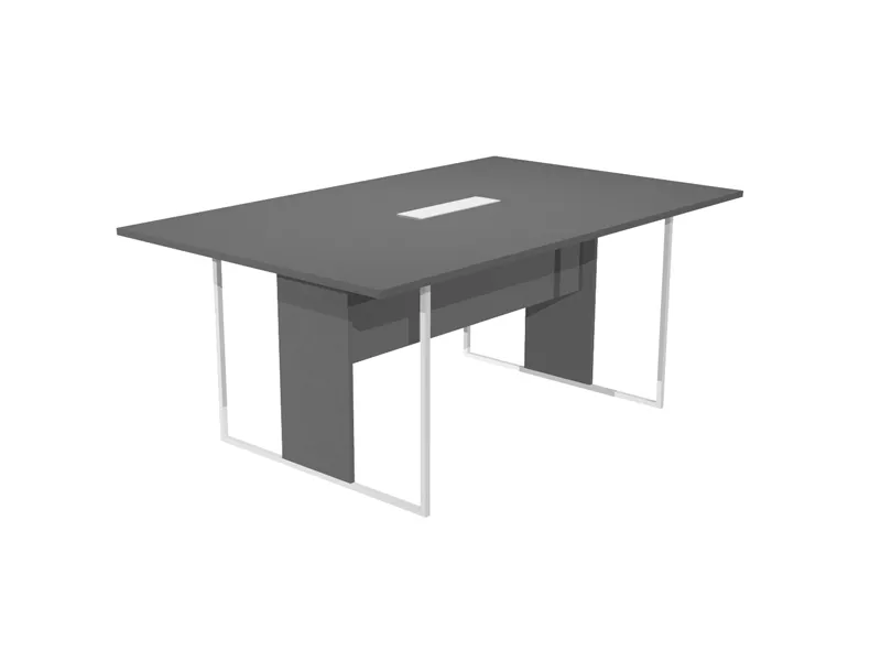 Tavolo Riunioni Essence Artexport - Gamba Bianca - 180x110x74,4 cm - 425-TOP-T-AN-EA (Antracite)