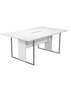 Tavolo Riunioni Essence Artexport - Gamba Antracite Opaco - 180x110x74,4 cm - 425-TOP-3-AF-EA (Bianco)