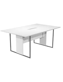 Tavolo Riunioni Essence Artexport - Gamba Antracite Opaco - 180x110x74,4 cm - 425-TOP-3-AF-EA (Bianco)