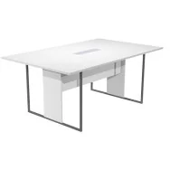 Tavolo Riunioni Essence Artexport - Gamba Antracite Opaco - 180x110x74,4 cm - 425-TOP-3-AF-EA (Bianco)